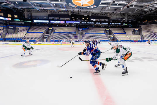 Växjös Marcus Paulsson och Färjestads Pontus Widerström