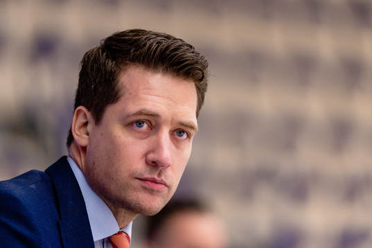 Växjös tränare Sam Hallam