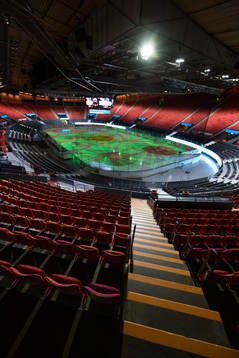 Scandinavium interiört innan ishockeymatchen i SHL mellan