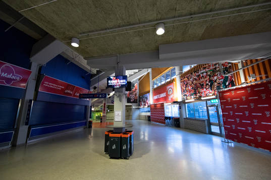 Scandinavium interiört innan ishockeymatchen i SHL mellan