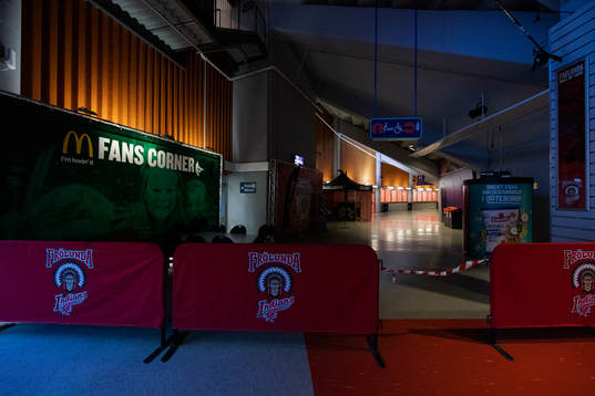 Scandinavium interiört innan ishockeymatchen i SHL mellan