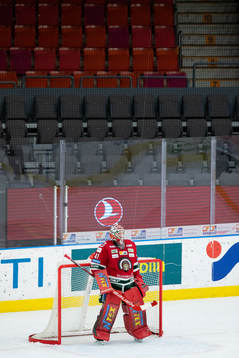 Frölundas målvakt Niklas Rubin