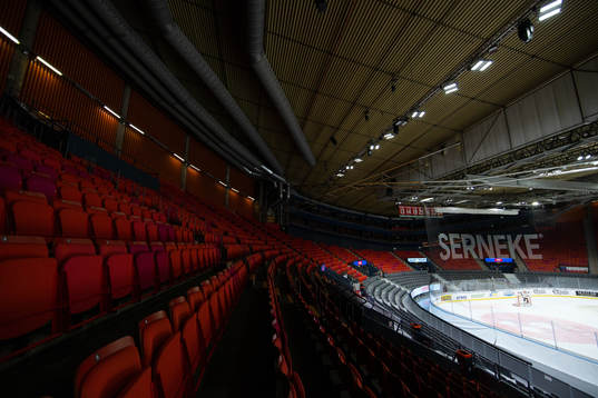 Djurgårdens målvakt Niklas Svedberg i mål