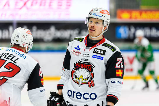 Malmö Redhawks Lars Bryggman deppar