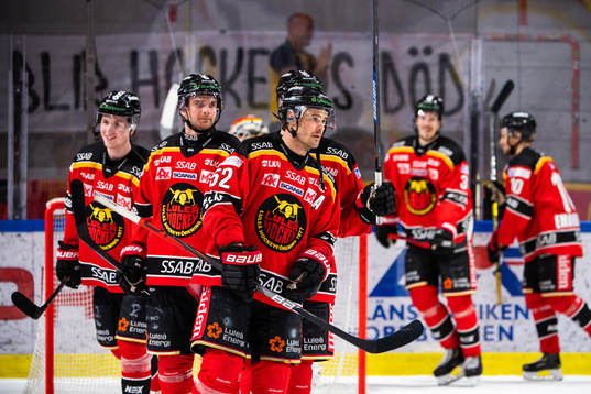 Luleås spelare jublar