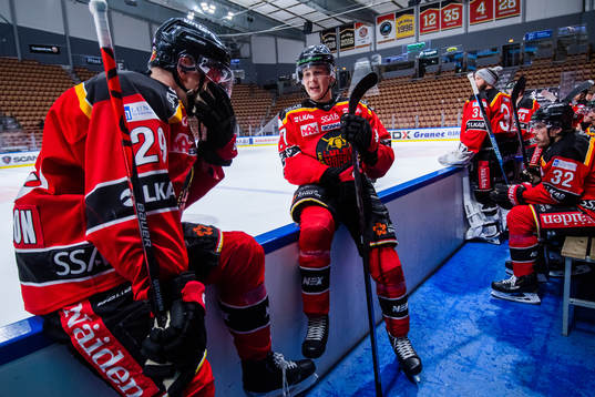 Luleås Erik Gustafsson och Nils Lundkvist