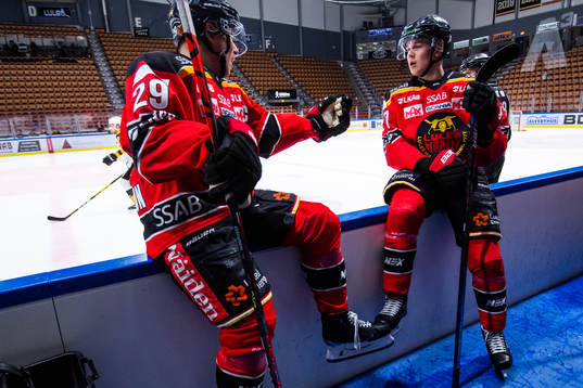 Luleås Erik Gustafsson och Nils Lundkvist