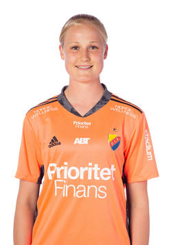 Djurgårdens målvakt Kathrine Østergaard Larsen
