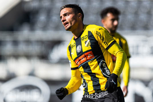Häckens Ahmed Yasin jublar