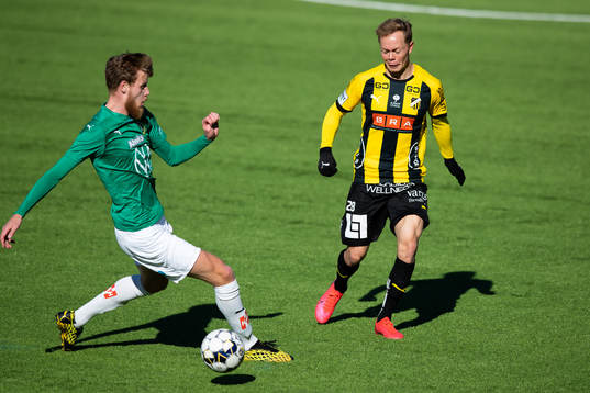 Jönköpings Södras Elias Gustafson och Häckens Adam