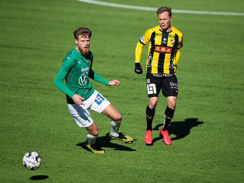 Jönköpings Södras Elias Gustafson och Häckens Adam