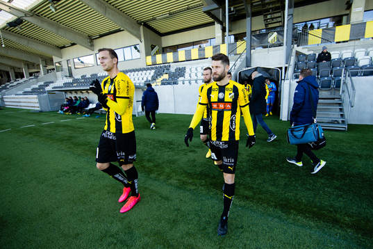 Häckens Gustaf Nilsson och Joona Toivio innan