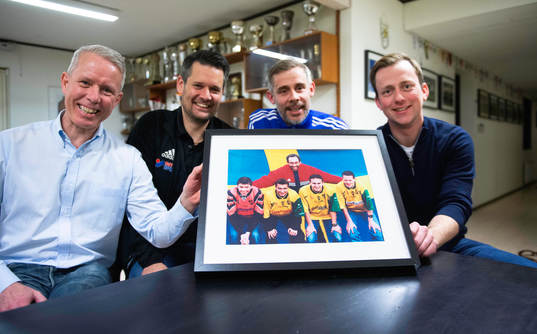 IFK Hässleholms fotbollsakademi, från vänster Stefan