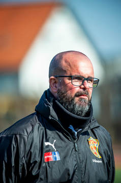 BK Flaggs tränare Daniel Lindgren