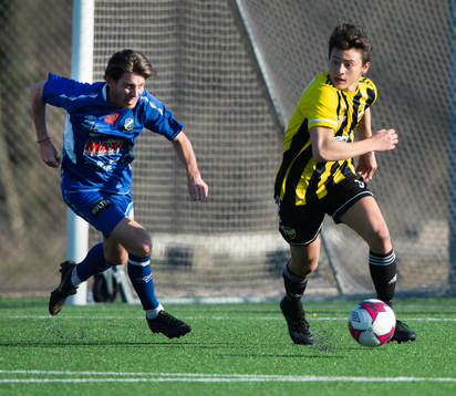 i träningsmatchen mellan Nosaby IF och IFK Hässleholm i