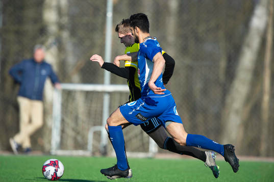 i träningsmatchen mellan Nosaby IF och IFK Hässleholm i