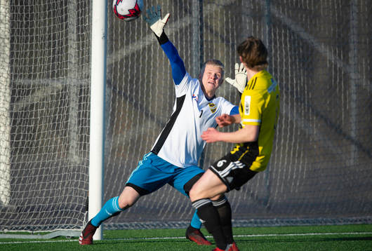 i träningsmatchen mellan Nosaby IF och IFK Hässleholm i