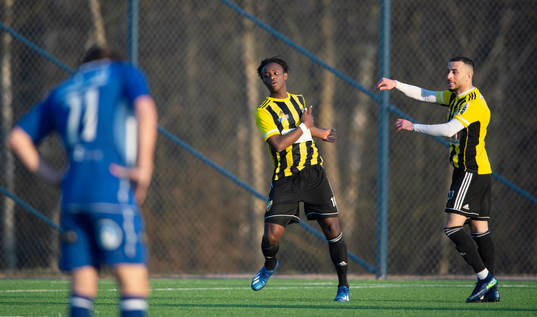 i träningsmatchen mellan Nosaby IF och IFK Hässleholm i