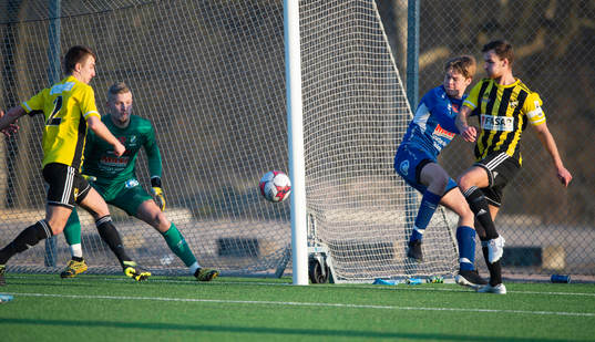 i träningsmatchen mellan Nosaby IF och IFK Hässleholm i
