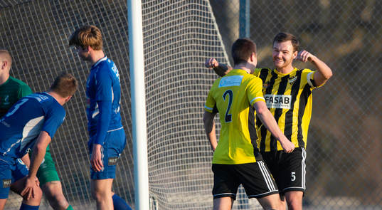 i träningsmatchen mellan Nosaby IF och IFK Hässleholm i