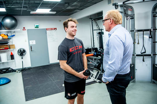 Ponthus Westerholm och sportchef Patrik Sylvegård