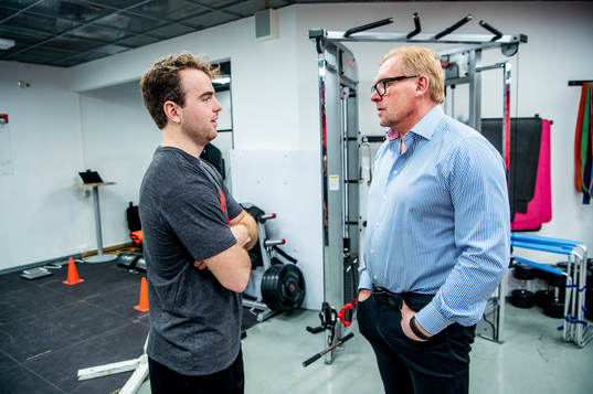 Ponthus Westerholm och sportchef Patrik Sylvegård