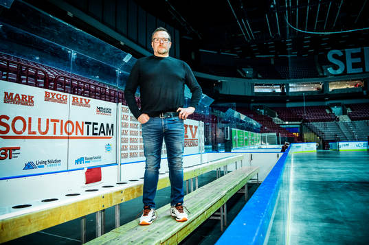 Tränare Joakim Fagervall i Malmö arena
