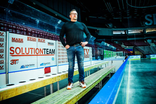 Tränare Joakim Fagervall i Malmö arena