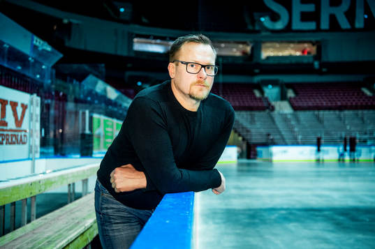 Tränare Joakim Fagervall i Malmö arena