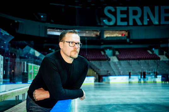 Tränare Joakim Fagervall i Malmö arena