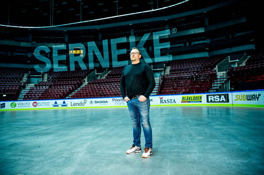 Tränare Joakim Fagervall i Malmö arena