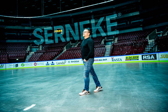 Tränare Joakim Fagervall i Malmö arena