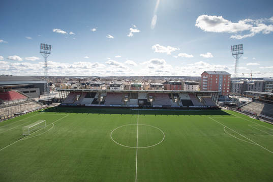Interior view of Behrn Arena as the coronavirus, COVID-19,