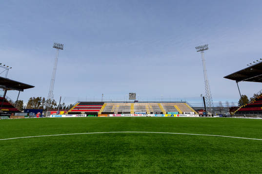View from the center spot at Jämtkraft Arena as the