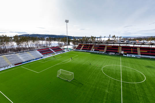 General view of Jämtkraft Arena as the coronavirus,
