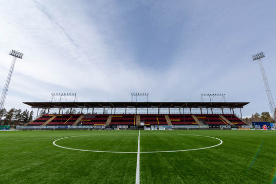 Interior view of Jämtkraft Arena as the coronavirus,