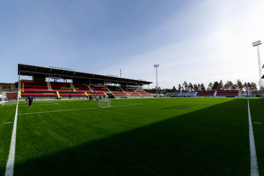 Interior view of Jämtkraft Arena as the coronavirus,