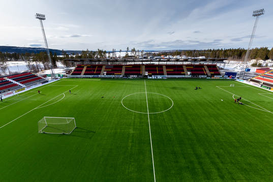 General view of Jämtkraft Arena as the coronavirus,