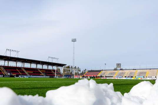 Interior view of Jämtkraft Arena as the coronavirus,