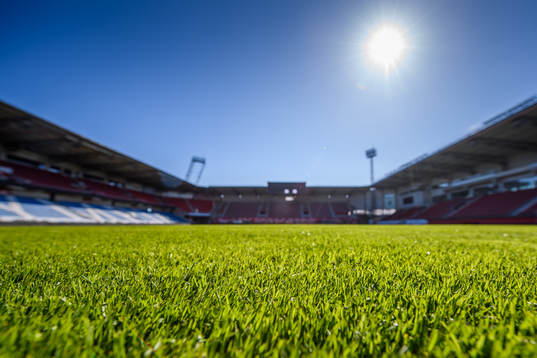 View of the turf at Olympia as the coronavirus, COVID-19,