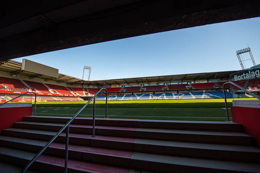View of the player tunnel at Olympia as the coronavirus,