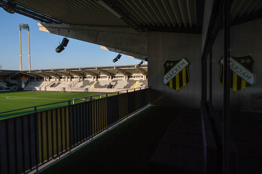 General view of Bravida Arena as the coronavirus, COVID-19,