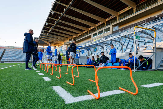 IFK Norrköping’s youth team P16 prepares for training at