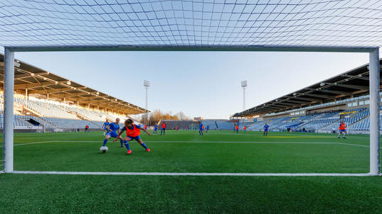 IFK Norrköping’s women team practices at Östgötaporten