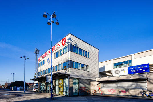 Exterior view of Östgötaporten as the coronavirus,