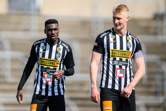 Landskronas Patrick Nwadike och Viktor Wihlstrand