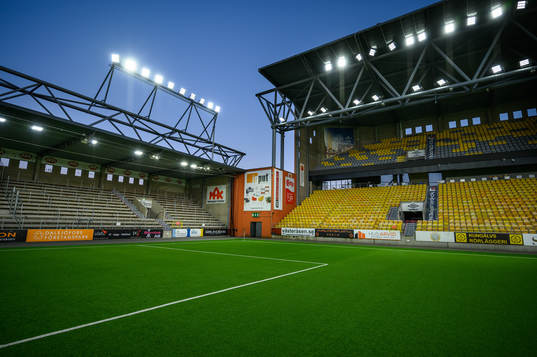 Borås arenas nya LED belysning