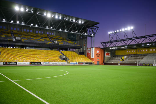 Borås arenas nya LED belysning
