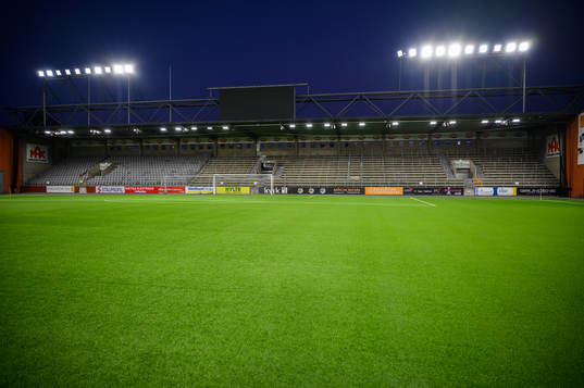 Borås arenas nya LED belysning