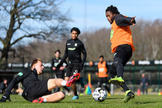 Varbergs Jesper Modig och Adama Fofana